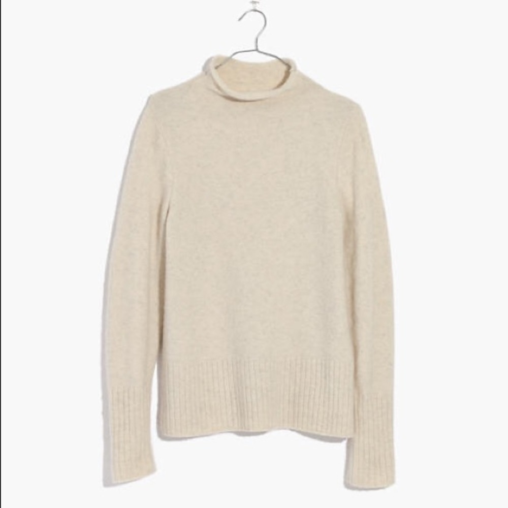 NWT Madewell Inland Cream Turtleneck Sweater